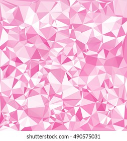 Pink Polygonal Mosaic Background, Creative Design Templates