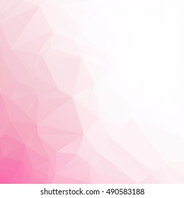 Pink Polygonal Mosaic Background, Creative Design Templates