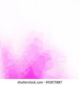 Pink Polygonal Mosaic Background, Creative Design Templates
