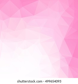 Pink Polygonal Mosaic Background, Creative Design Templates