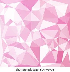 Pink Polygonal Mosaic Background, Creative Design Templates