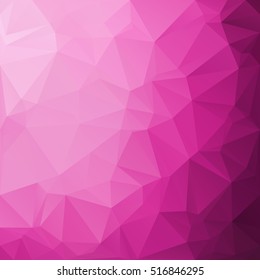 Pink Polygonal Mosaic Background, Creative Design Templates