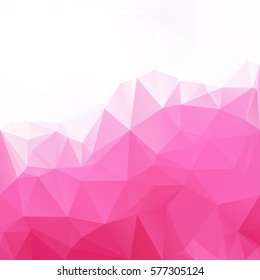 Pink Polygonal Mosaic Background, Creative Design Templates