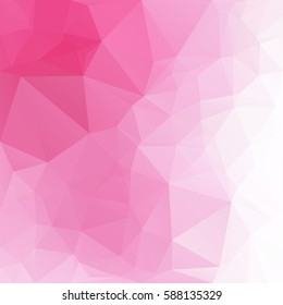 Pink Polygonal Mosaic Background, Creative Design Templates
