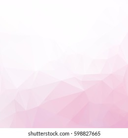 Pink Polygonal Mosaic Background, Creative Design Templates