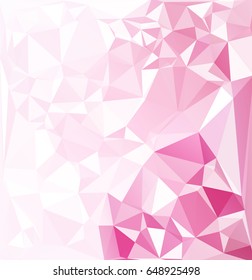 Pink Polygonal Mosaic Background, Creative Design Templates