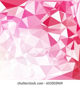 Pink Polygonal Mosaic Background, Creative Design Templates