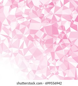 Pink Polygonal Mosaic Background, Creative Design Templates