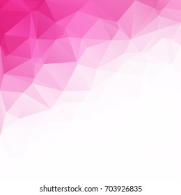 Pink Polygonal Mosaic Background, Creative Design Templates