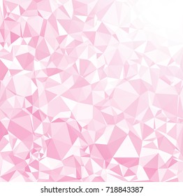 Pink Polygonal Mosaic Background, Creative Design Templates