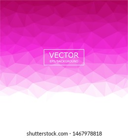 Pink polygonal mosaic background. Used for presentation, information, technology, website, poster, business, work.