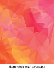 Pink Polygonal Mosaic Background. Vector illustration, Creative Business Design Templates