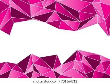 Pink Polygonal Mosaic Background, Vector illustration, Creative Business Design Templates