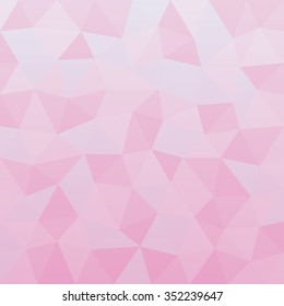 Pink Polygonal Mosaic Paper Background, Vector illustration