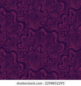 Pink pop art background with halftone dots in retro comic style, vector illustration backdrop template for your design.