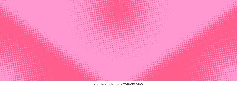 Pink pop art retro comic background with halftone dots desing, vector illustration eps10