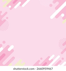 Pink pop pattern background illustration