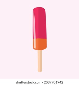 pink popsicle illustration vector art
