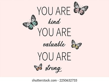 pink positive quote hand drawn