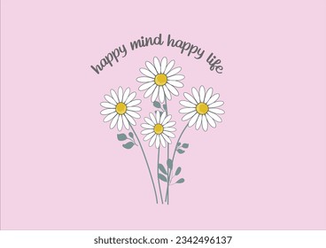 pink positive vector hand drawn design