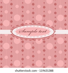 Pink postcard