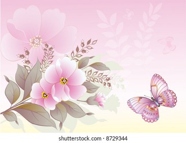 pink postcard