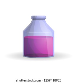 Pink potion icon. Cartoon of pink potion vector icon for web design isolated on white background