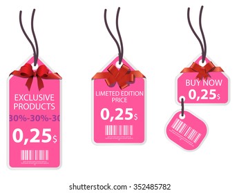 pink price tag