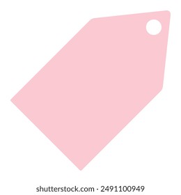 pink price tag decoration illustration