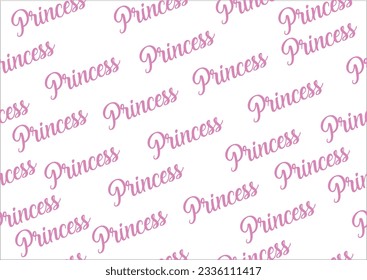 pink princess repeating pattern design