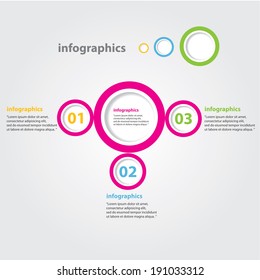 pink progress paper banners / can be used for infographics / numbered banners / horizontal cutout lines / graphic or website layout vector