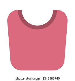 Pink pullover flat illustration. Home, travel and lifestyle series.