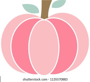 Pink Pumpkin Vector