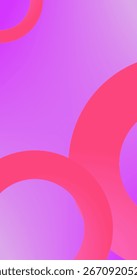 Fondo abstracto rosa y púrpura con círculos en colores pastel