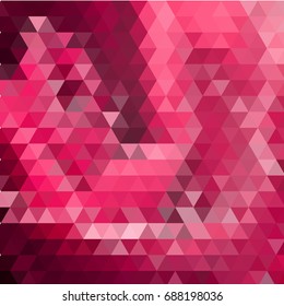 Pink and purple abstract background of triangles low-poly