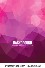 Pink Purple Abstract Polygon Texture Background