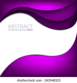 Pink and purple background curve line overlap layer paper for text and message modern artwork design