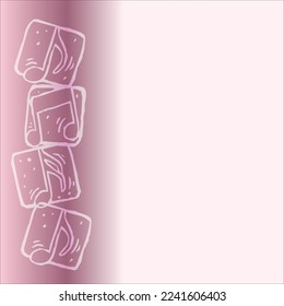 Fondo morado rosa con notas musicales