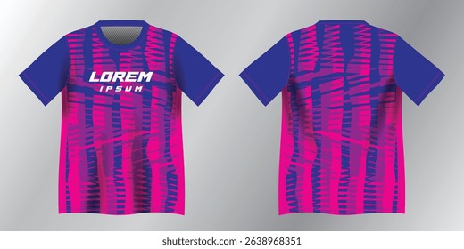 pink purple and blue abstract background pattern for sport jersey design mockup