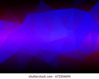 Pink purple blue abstract low poly geometric background