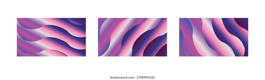 Pink purple blue gradient wave backgrounds with vibrant modern flow, suitable for stylish digital artwork, creative posters, branding, and professional abstract projects