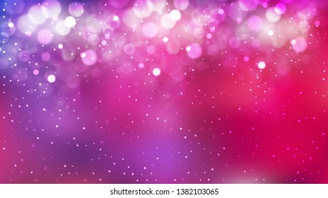 Pink and Purple Bokeh Background Vector Graphic