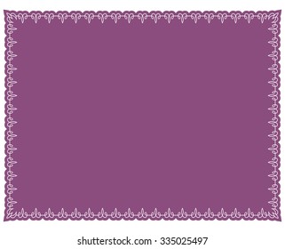Pink purple border frame deco vector art simple line corner