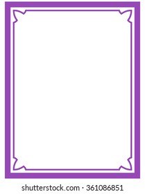 Pink Purple Border Frame Deco Vector Stock Vector (Royalty Free ...