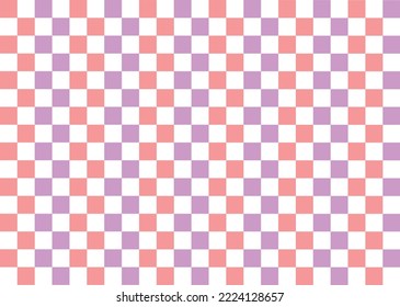 pink purple checkerboard background vector abstract seamless pattern Popular table formats Print on the wall or the tablecloth.