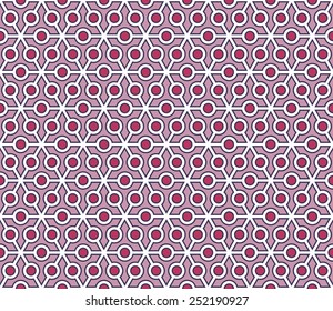 Pink and purple color pollen seamless pattern background vector.