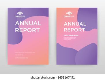 Pink purple colored liquid design for annual report, brochure, flyer, poster. Purple liquid background vector illustration for flyer, leaflet, poster. Business abstract A4 brochure template.