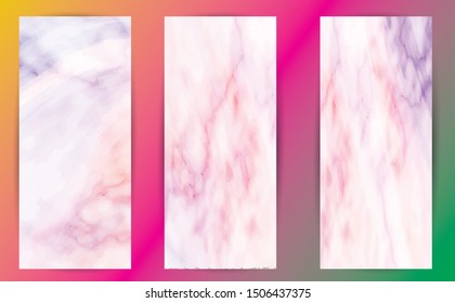 Pink Purple Colored Marble Template Abstract Marble Background for Designs, Posters, Brochure, Banners, Cards.