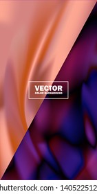 Pink and purple Colorful wavy texture, satin effect, elegant Vector background