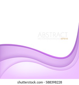 Pink purple curve line vector background with white space for text and message artwork design